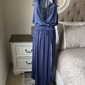 Hem & Thread Wrap style Navy Dress